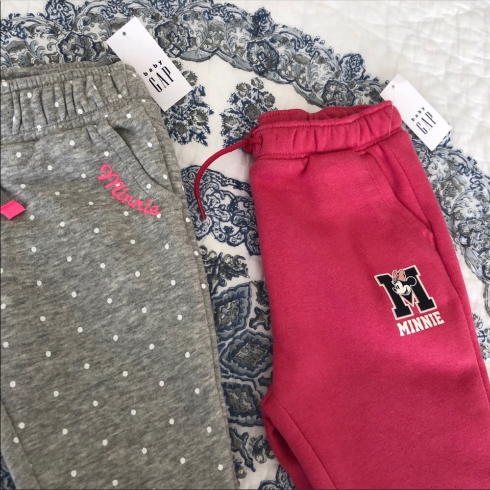 Baby Gap Minnie Mouse Joggers SET 18-24M Pants NWT - Picture 7 of 7